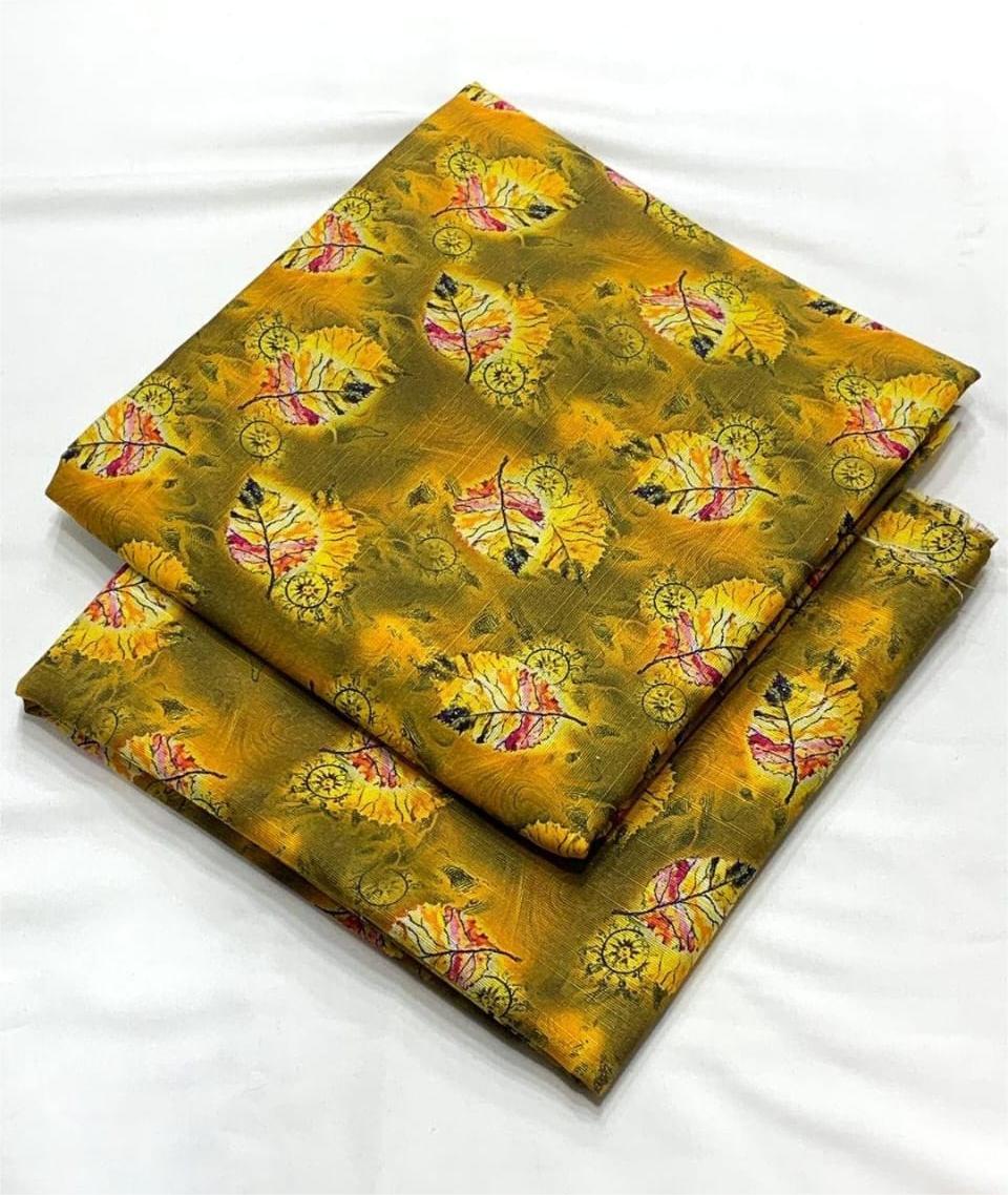 2 Piece Unstitched Khaddar Printed Suit for Women