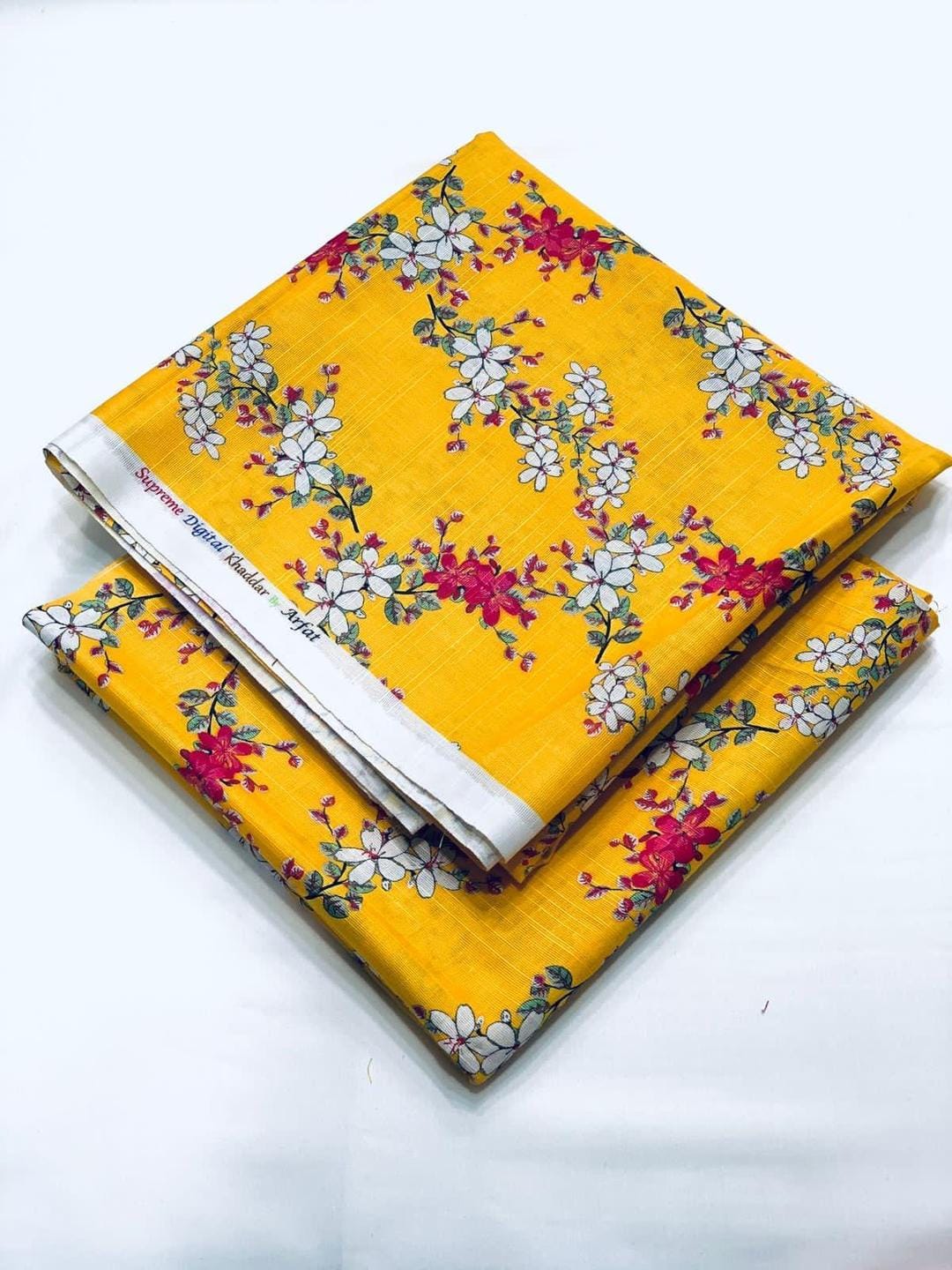 2 Piece Unstitched Khaddar Printed Suit for Women