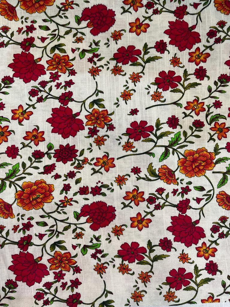 2 Piece Unstitched Khaddar Printed Suit for Women