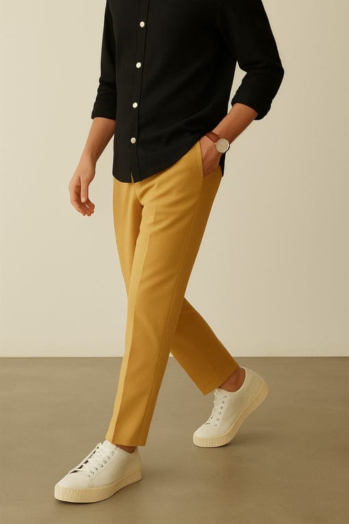 Men’s Popcon China Fabric Baggy Trouser